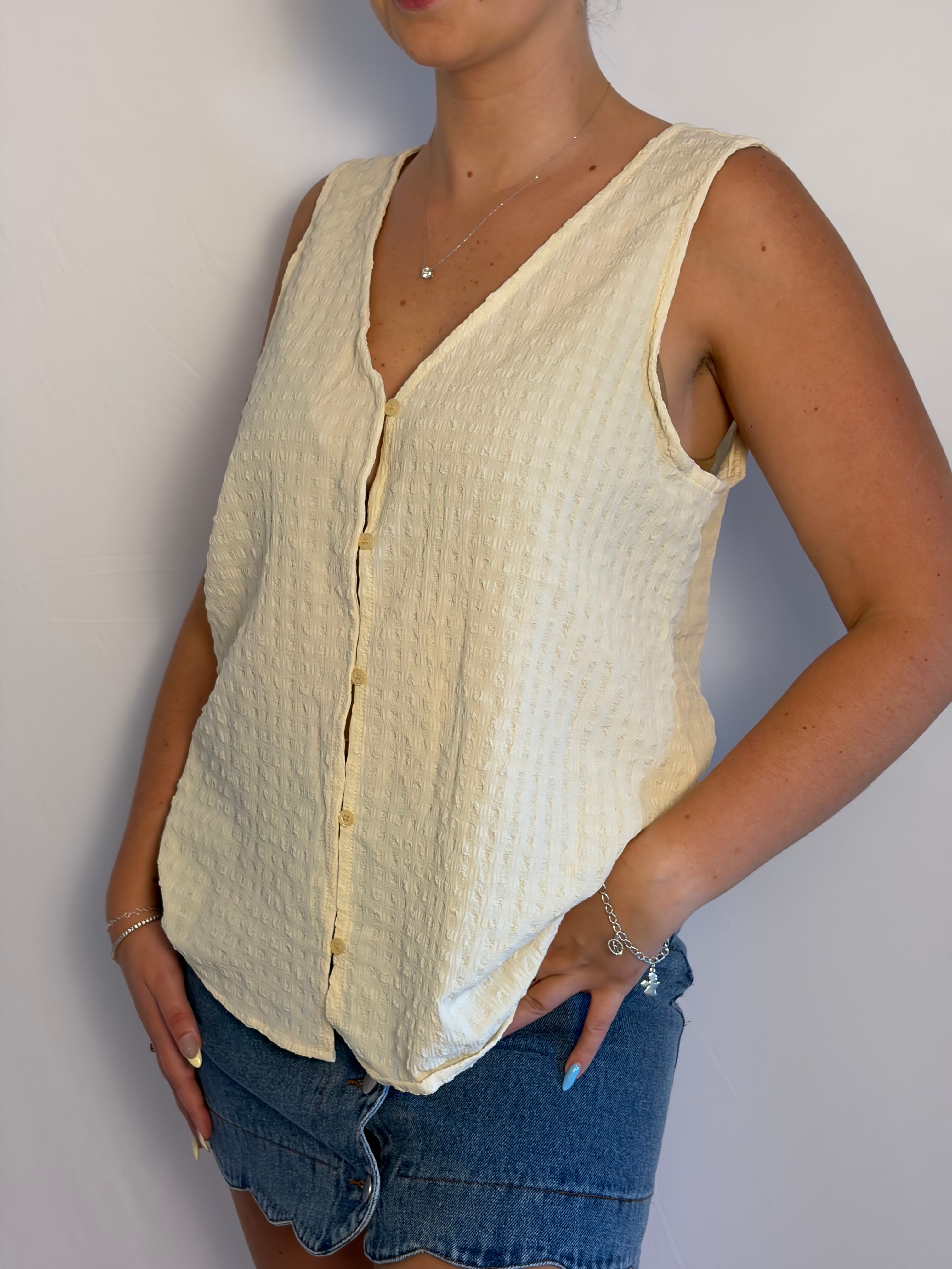 Elsie Buttoned Tank