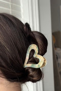 Marbled Heart Claw Clips